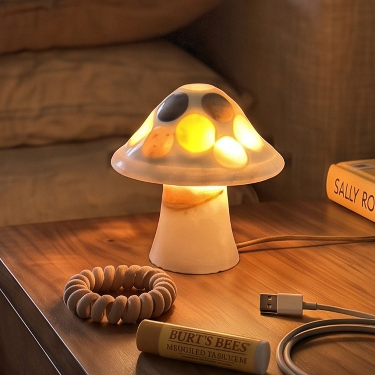 Shroominary Onyx Mushroom Night Light