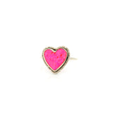 Pink Fire Opal Cabochon Bezel Set in Flare Design Silver Band