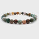 Ocean Jasper Beaded Bracelet 6mm Faceted Rounds