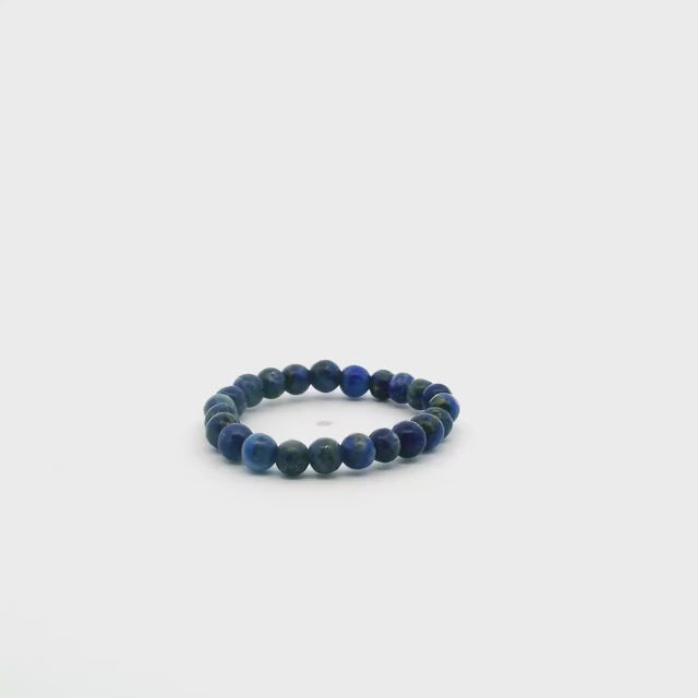 Lapis Lazuli Beaded Ring - 3mm Round