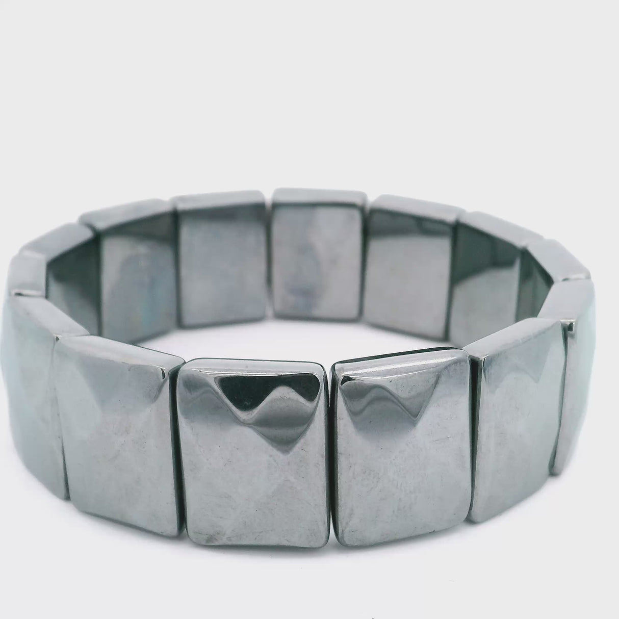 Terahertz Beaded Bracelet - Faceted Rectangles