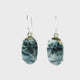 Pietersite Dangle Earrings - Oval Cabochon Prong Set in 925 Sterling Silver