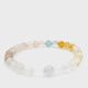 Multi Topaz Beaded Bracelet - 6mm Round