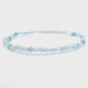 Aquamarine Beaded Bracelet 3.5mm Faceted Rounds