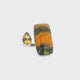 Bumblebee Jasper Cabochon & Faceted Citrine Ring - Adjustable