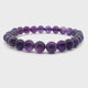 Amethyst Beaded Bracelet 6.5-7mm Rounds