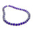 Rare Earth Gallery crystal necklace featuring faceted deep blue beads and sparkling silver spacers.