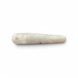 Rare Earth Gallery polished white howlite massage wand with natural grey marble-like veining