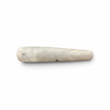 Rare Earth Gallery polished white howlite massage wand with natural grey marble-like veining