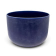 Rare Earth Gallery 12-inch lapis lazuli infused quartz singing bowl in deep blue for sound healing and meditation