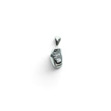 Rare Earth Gallery Campo De Cielo meteorite pendant featuring an organic nugget shape in a 925 sterling silver bezel