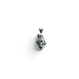 Rare Earth Gallery Campo De Cielo meteorite pendant featuring an organic nugget shape in a 925 sterling silver bezel