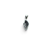 Rare Earth Gallery Campo De Cielo meteorite pendant featuring an organic nugget shape in a 925 sterling silver bezel