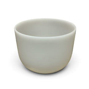 Rare Earth Gallery 10-inch obsidian gem-infused quartz singing bowl tuned to note E at 440 Hz
