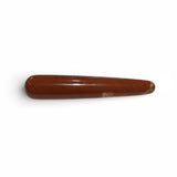 Rare Earth Gallery polished brecciated red jasper massage wand with smooth cylindrical shape