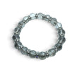 Rare Earth Gallery topaz crystal beaded bracelet with sparkling silver-toned spacer accents on a white background