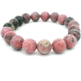 10mm Polished Gemstone Beaded Bracelet