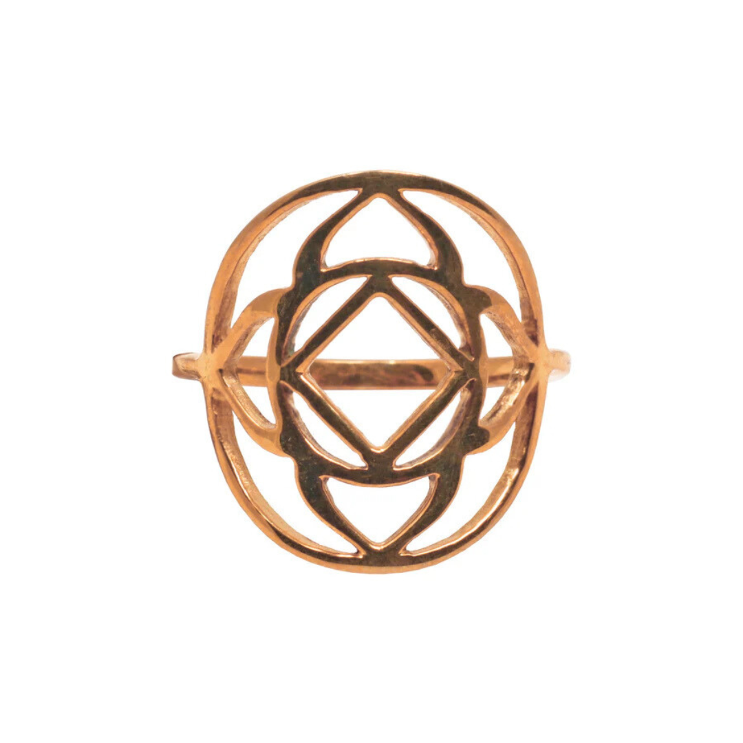 Root Chakra Silver Ring aka Base Chakra