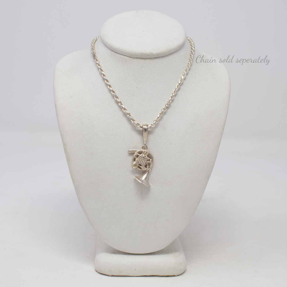 Sterling Silver Pendant - Trumpet