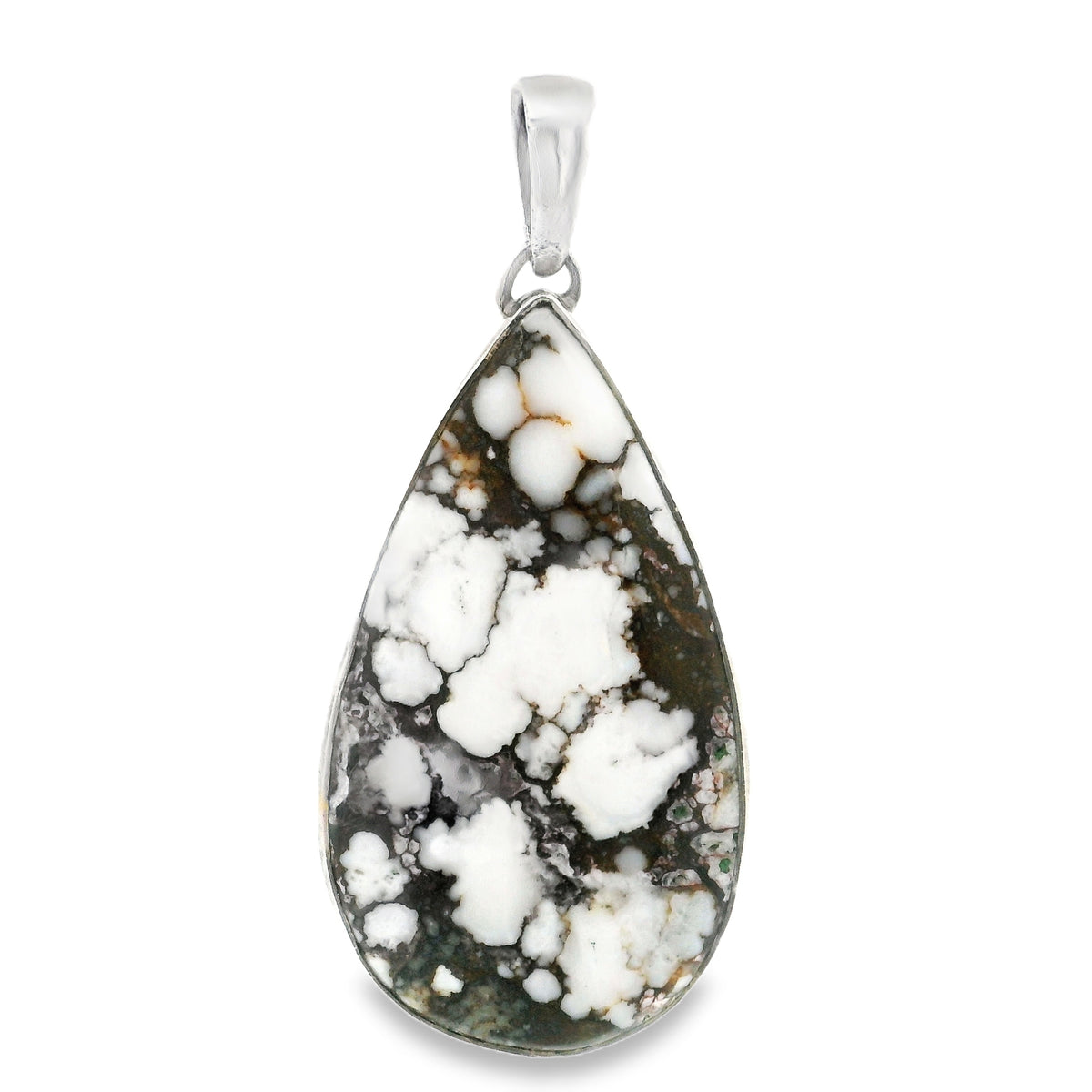 Howlite (Wild Horse) Pendant -Droplet
